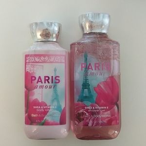 Bath and Body Works lotion and shower gel